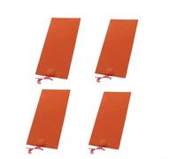 Sileduove 5V 80W Silicone Heating Pad 100x200mm Waterproof Heater Hot Plate For Battery And Automotive Fuel Tank Anti Freeze Insulation(4PCS)