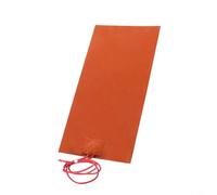 Sileduove 5V 80W Silicone Heating Pad 100x200mm Waterproof Heater Hot Plate For Battery And Automotive Fuel Tank Anti Freeze Insulation(1PC)