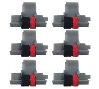 Sileduove 6 Pack IR-40T Black and Red Calculator Ink Rollers Compatible with for SANYO CX5322DP, for SEIKO M42T, Citizen CX123, EL2626, for CANON P42T-11 and More Typewriter Models