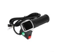 Sileduove 60V Electric Bicycle Throttle Grip with LCD Display for E-Bike Speed Control, Real-Time Battery Monitor & Safety Lock Button, 162x75x36mm Plastic Handlebar Accelerator Upgrade