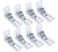 Sileduove 8 pcs Vertical Blinds L- Shaped Brackets, Side Mounting Blind Holder Replacements 3 inch Length