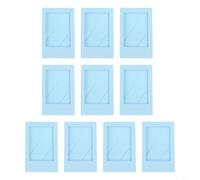 Sileduove Acrylic Mini Photo Frames 10 Pack Compatible With for Fujifilm for Instax Films 3 Inch Classic Vertical Design With Stand For Horizontal Vertical Display Dust Protection(Clear blue skies)