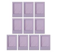 Sileduove Acrylic Mini Photo Frames 10 Pack Compatible With for Fujifilm for Instax Films 3 Inch Classic Vertical Design With Stand For Horizontal Vertical Display Dust Protection(purple)