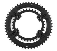 Sileduove Asymmetric Road Chainring Double 53-39T 110BCD High Strength Lightweight Design for 105 R7000 R8000 DA9100 Cranks Premium AL7075-T651 Material(50-34t)