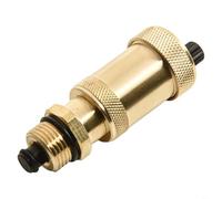 Sileduove Automatic Air Vent Valve for Hydronic Heating Systems Brass Quick Vent, DN10/DN15, 110°C / 10 Bar Rating, Golden Finish(ZH-3/8 * 1/2)