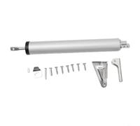 Sileduove Automatic Door Closer, Buffer Device, Closing Mechanism, Hydraulic Stop Any Position 100 Degrees, Adjustable Force 35kg Load, Fire Wood Metal Door Compatible, Aviation Aluminum(Silver)