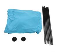 Sileduove Beach Tent Sun Shelter Canopy with UPF 50+ Protection and Adjustable Poles, Spacious 69x56 Ft Shade for 3-4 People, Lightweight 41 Lb Design in Spandex Fabric for(Blue)