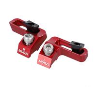 Sileduove Bike Shifter Adapter, Shifter Mount, Cycling Shift Lever Bracket for SRAM, for i-spec EV Brake Compatible, CNC Hollow Design, Anodized Finish, 34x287x13mm, Fits M4100 M6100 M7100(Red)