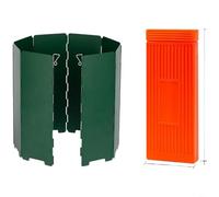 Sileduove Camping Stove Wind Guard, Portable Wind Shield, Outdoor Burner Protection, Foldable Steel Windscreen for Hiking Backpacking, Enhanced Stability Efficiency, 95x245x3cm()