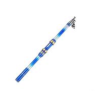 Sileduove Carbon Fishing Rod, Telescopic Sea Rod, Surf Casting Pole for Saltwater Lake, Compact 45cm Retracted, Sensitive Tip Detection, 18m-27m Extended Length, Carbon Fiber Build(2.4 Blue)