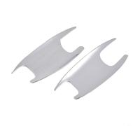Sileduove Chrome Door Handle Bowl Covers Trim for Mercedes C-Class W205 GLC X253 E W213, ABS Exterior Decoration Accessories, for Easy Install Scratch Protection, Silver Finish 4 Pcs Set