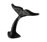 Sileduove Decorative Whale Hook for Keys Bags Entryway Hallway | Solid cast iron, black finish, whale tail shape, secure hold, entryway organization