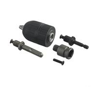 Sileduove Drill Chuck Conversion Kit 2-13mm Three Jaw Design with Multiple Adapters for Power Tools Workshop