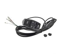 Sileduove Electric Bike 3-in-1 Switch for Horn Headlight Turn Signal, Compact Handlebar Control Button with Easy Installation, PVC Construction for Scooter Motorcycle E-Bike,