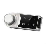 Sileduove Electronic Combination Lock, Touch Keypad Cabinet Latch, Digital Door Lock for Wardrobe, Auto-Lock Magnetic Sensor, 60s Alarm Security, 925x37mm, Zinc Alloy, Steel Wood Door(Horizontal 30mm)