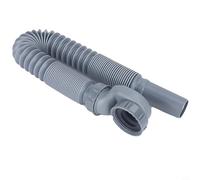 Sileduove Flexible Siphon, Grey PP Bathtub Drain Pipe, 90 cm, 1 Pack