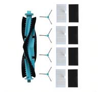 Sileduove for Monsga MS1 MAX Robot Vacuum Replacement Parts Kit, with V-Shaped Main Brush 4 Side Brushes and 4 HEPA Filters, for Optimal Cleaning