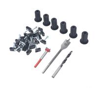 Sileduove for STARLINK Cable Routing Kit, Cable Management System, Wall Pass Through Kit for Satellite Internet, Silicone Rings with Drill Bits and Clips, Reduces Friction and Wear, For(Gray)