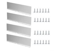 Sileduove Gutter Rain Deflection Plate Set For Roof For Protection, Engineered To Redirect Water And Reduce Potential Damage From Heavy Rainfall(4pcs)