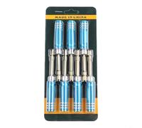 Sileduove Hex Screwdriver Set, Precision Nutdrivers, RC Model Tools for Hobby Maintenance, 7-Piece 20-50mm Range with Ti-Coated HSS Bits, Ergonomic Aluminum Handles for Secure Grip,
