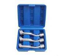 Sileduove Injector Line Wrench, Injection Socket Set, Diesel Fuel Tool, Automotive Hand Tools, Slotted Open-End Design for Pipe for access, 1/2-Inch Drive Compatibility, 14mm 17mm 19mm(Blue Box)