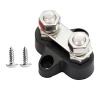 Sileduove M6 M8 Double Stud Terminal Block Cross Base Wiring Connector, With PA66 Insulator, For Car Boat Marine Electrical Systems Up To 200A(M8 Red)