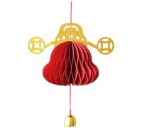 Sileduove Paper Lantern With Origami Koi Fish And God Of Wealth Symbols, Suitable For Hanging Decoration In Seasonal Cultural Celebrations(Wealth set)