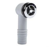 Sileduove Plastic Overflow Valve Round Interface Head for Sink 30-32mm Port Grey Overflow Prevention Connector Replacement Part for Kitchen Bathroom Stainless Steel Sinks Easy