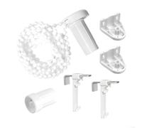 Sileduove Roller Blind Bracket, Window Bracket, No Drill Bracket, Roller Shade Hardware, 17mm Replacement Parts, Easy Installation Without Drilling, Sturdy Metal Construction, White