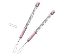 Sileduove Ropeless Battle Ropes for Cardio and Strength Training with Heavy Circle Load and Soft Rubber Handles, Pink(pink)