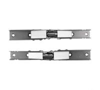 Sileduove Self-Locking Hinge, Folding Hinge, Spring Hinge for Frameless Cabinet Doors, 90/180 Degree Soft Close, No Drilling Installation, Cold Rolled Steel, Silver, 2 Pack