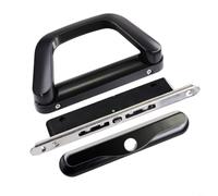 Sileduove Sliding Door Lock, Zinc Alloy Handle, for surface Mount Lock, for premium Patio Security for Balcony Aluminum Doors, Rust-Resistant Metal Baking Paint Finish, Key Lock Mechanism,(Black)
