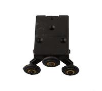 Sileduove Sliding Door Pulley Core For Side Mount Use On Interior Wardrobe Doors With Nylon Rolling Mechanism And Plastic Frame(Upper wheel core)