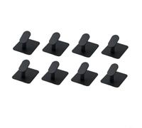 Sileduove Stainless Steel No Drill Wall Hook For Bathroom Kitchen | On Hooks,No Drill Hanger,Strong Hook,Bathroom Towel Hook,Kitchen Utensil Hanger(Black)