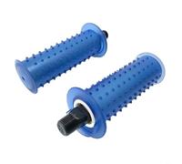 Sileduove Stationary Bike Handles Non-Slip Grip for Exercise Equipment, Easy Install Replacement Bars Compatible with 12mm and 14mm Handlebars, Fitness Accessories Pair(Blue 14mm)