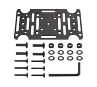 Sileduove Sturdy Metal Mailbox Bracket, Heavy Duty Base And Adapter Plate, for versatile Mounting Hardware For Residential Or Commercial Use(2PC)