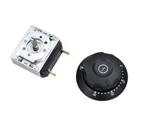 Sileduove Timer Switch, Microwave Oven Timer, Pressure Cooker Timer, Electrical Outlet Parts, 30/60/90/120 Min Settings, Built-in Bell, 16A 250V Rating, Metal Plastic Build,(30min)