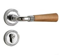 Sileduove Vintage Walnut Finish zinc Alloy Door Lock Designed for Interior Bedroom Doors with Magnetic Silent Operation and Multi Layer Rust Resistant Plating (G)