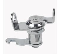 Sileduove Zinc Alloy Cabinet Cam Lock, Padlockable Drawer Lock for Lockers, Display Cases, Mailboxes & Toolboxes, Install Security Hardware for Office Commercial Use, Silver(25mm)