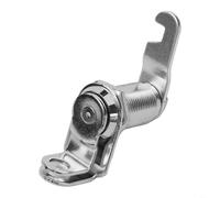 Sileduove Zinc Alloy Cabinet Cam Lock, Padlockable Drawer Lock for Lockers, Display Cases, Mailboxes & Toolboxes, Install Security Hardware for Office Commercial Use, Silver(30mm)