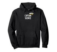 Silence and Quiet Gifts for Men and Women - Captain Silence Pullover Hoodie