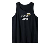 Silence and Quiet Gifts for Men and Women - Captain Silence Tank Top