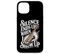 Silence Ends Up When I Show Up Saxophone Jazz Case for iPhone 13