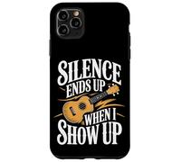 Silence Ends Up When I Show Up Ukulele Music Case for iPhone 11 Pro Max