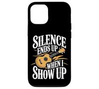 Silence Ends Up When I Show Up Ukulele Music Case for iPhone 12/12 Pro