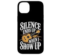 Silence Ends Up When I Show Up Ukulele Music Case for iPhone 14 Plus