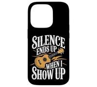 Silence Ends Up When I Show Up Ukulele Music Case for iPhone 14 Pro