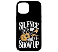 Silence Ends Up When I Show Up Ukulele Music Case for iPhone 15