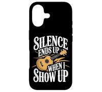 Silence Ends Up When I Show Up Ukulele Music Case for iPhone 17