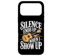 Silence Ends Up When I Show Up Ukulele Music Case for iPhone 17 Pro Max